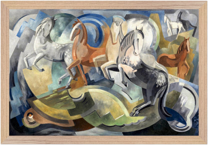 Achill Horses by Mainie Jellett – Collector’s Edition Irish Art Print