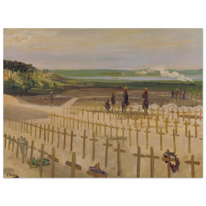 The Cemetery Etaples 1919 by Sir John Lavery archival Irish art print 60x80 cm unframed edition