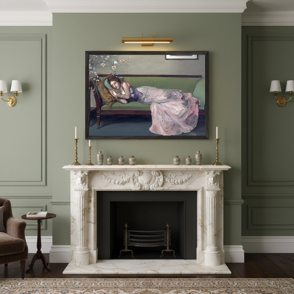 The Green Sofa – Sir John Lavery Art Print