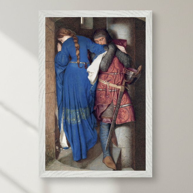 The Meeting on the Turret Stairs – Irish Romantic Art Print