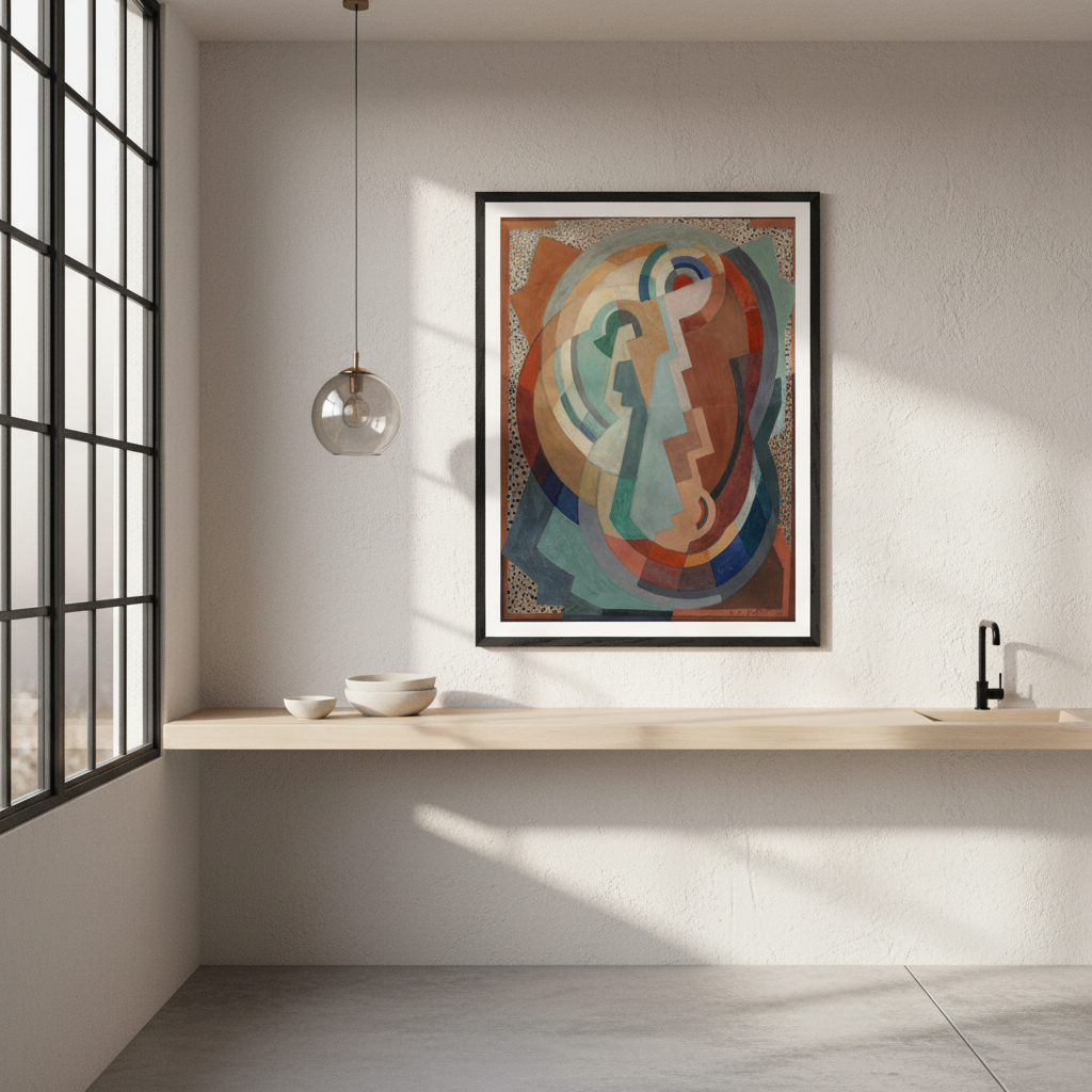 The Virgin and Child by Mainie Jellett – Irish Modernist Art Print