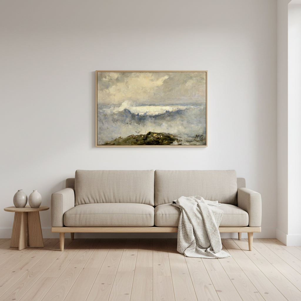 The Wave (c.1890) by Nathaniel Hone the Younger – Canvas Art Print