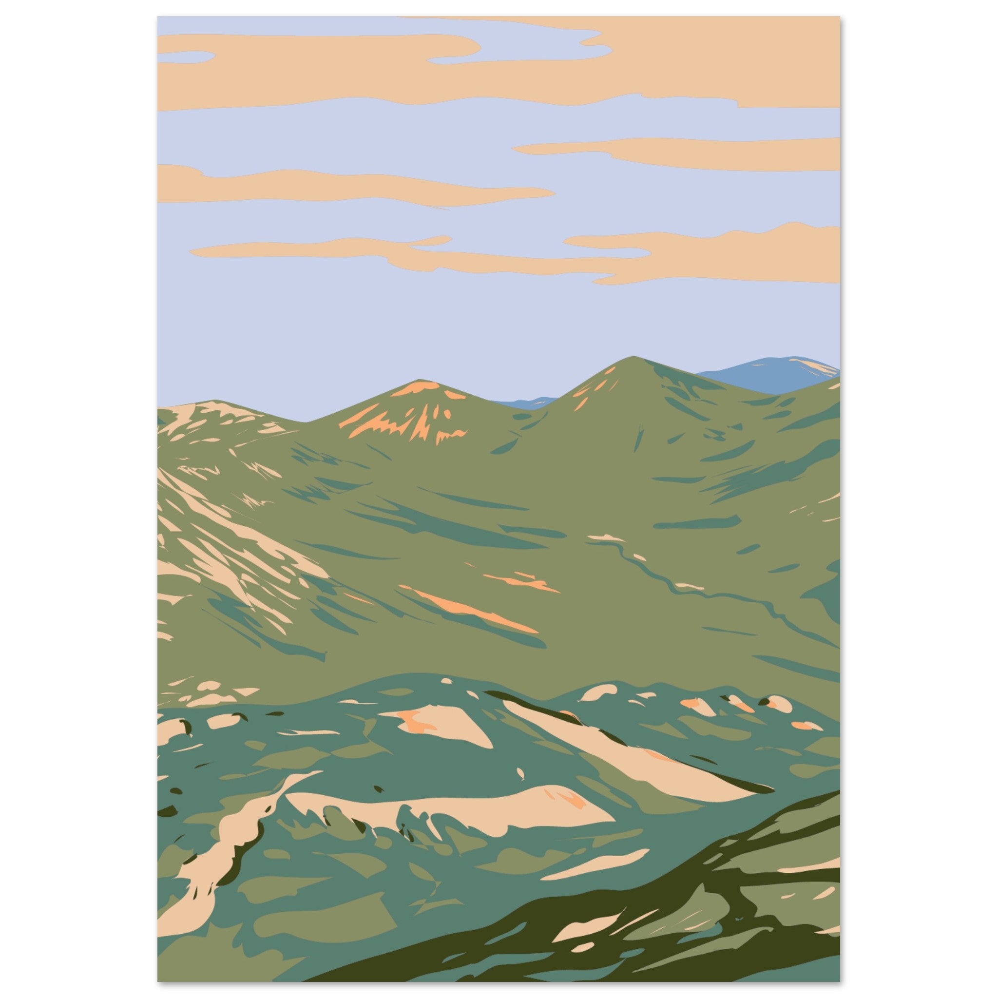 Twelve Bens Connemara National Park Galway Ireland Art Print
