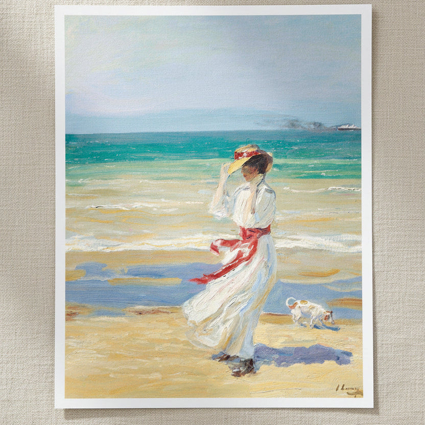 A Windy Day by Sir John Lavery unframed print on textured paper