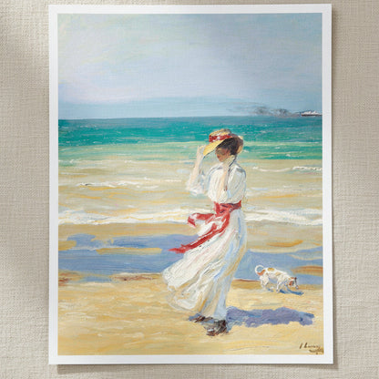 A Windy Day by Sir John Lavery unframed print on textured paper