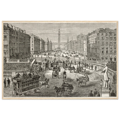 Dublin Old View - 1882 Vintage Illustration by Sellier Framed Wall Print Home Decor – room setting display | Buy Irish Art