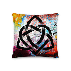 Infinite Harmony: Abstract Celtic Knot Cushion