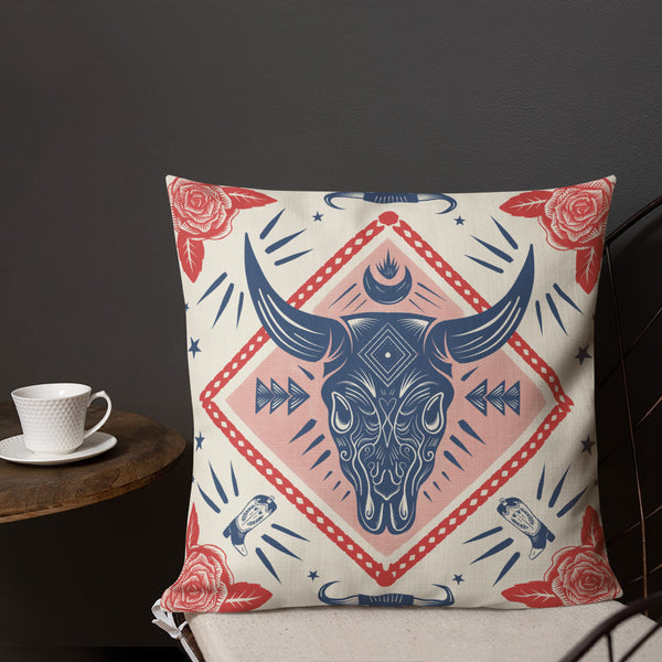 Rodeo Rustic: Bull's Spirit Cushion