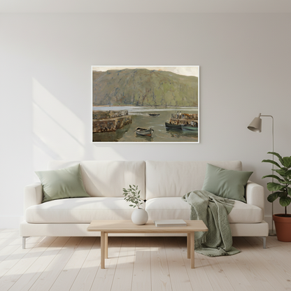 The Harbour, Leenane – James Humbert Craig Irish Landscape Art Print