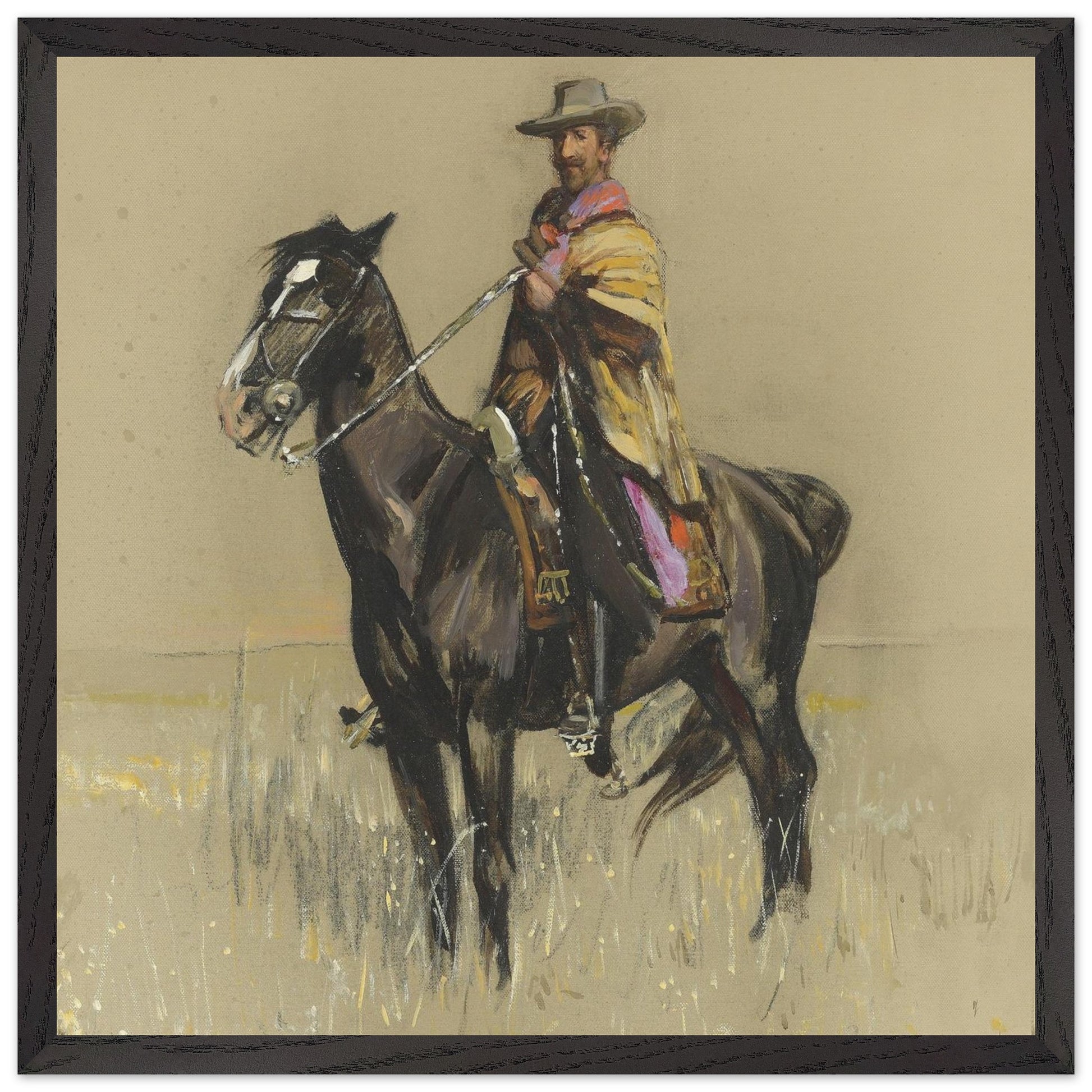 R.B. Cunninghame Graham on ‘Pampa’, By Irish Artist Sir John Lavery Art Print – view 14 | Buy Irish Art