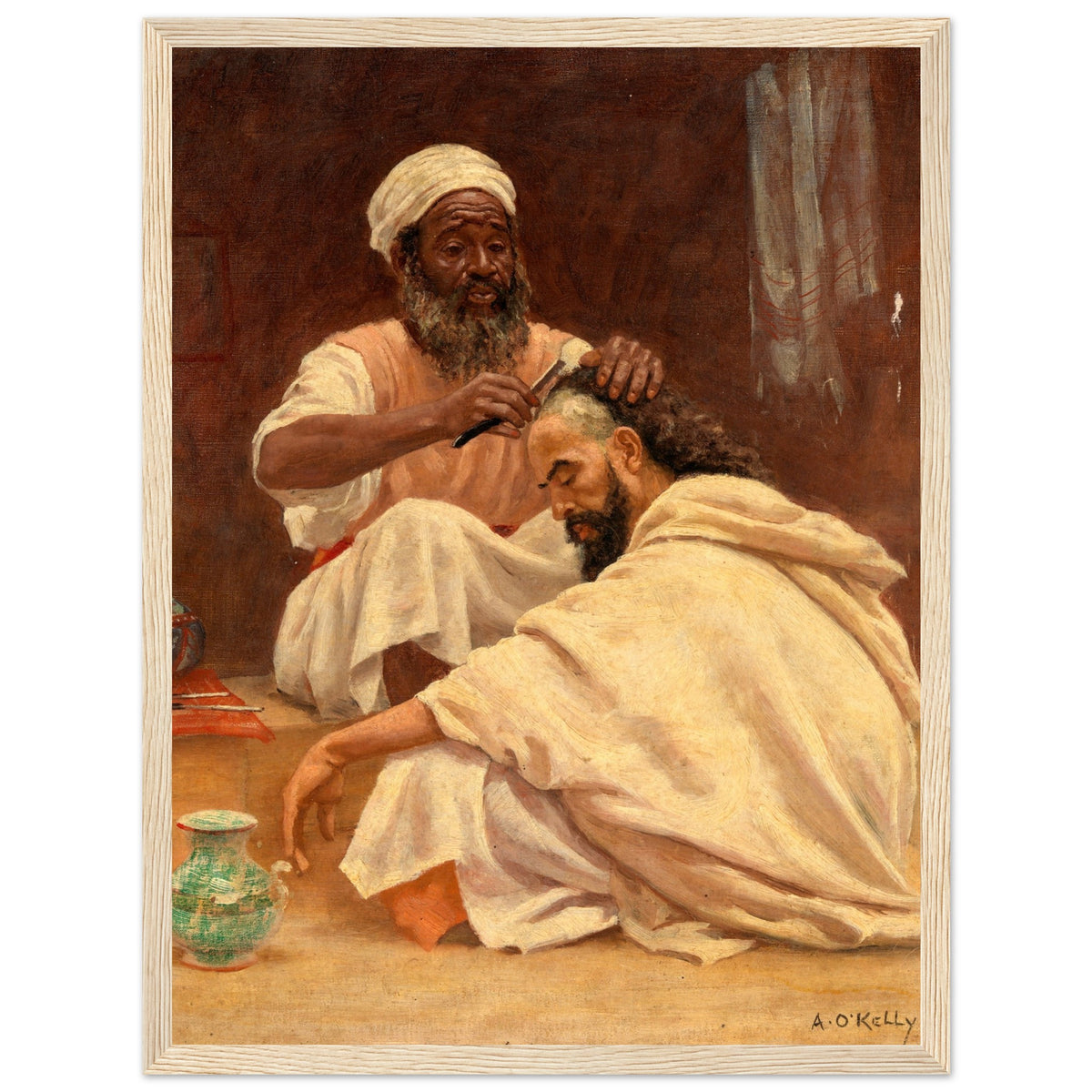 A Barber, Morocco - Aloysius O'Kelly Art Print (view 10)
