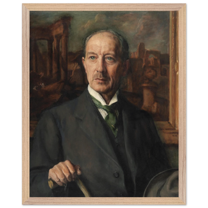 Portrait of Henry Harrison by his sister Sarah Cecilia Harrison, art print in a wood frame, 40x50 cm