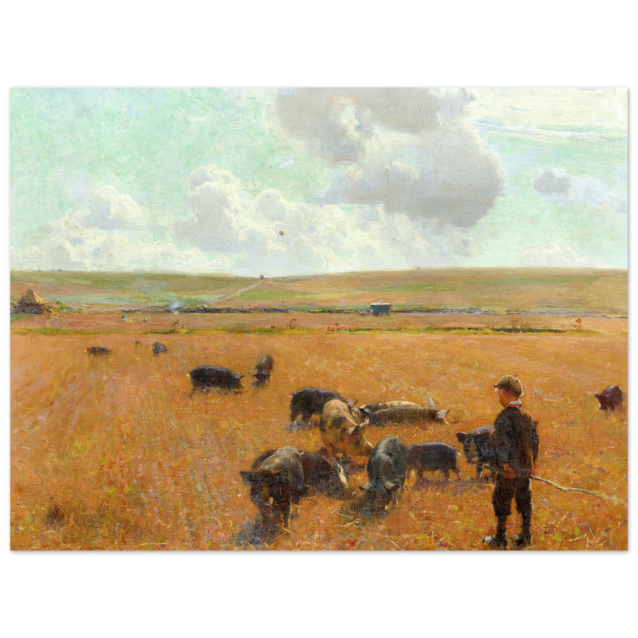 Joe the Swineherd (1890) – Walter Osborne Art Print