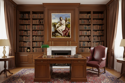 Bathers Surprised by Irish Artist William Mulready Art Print