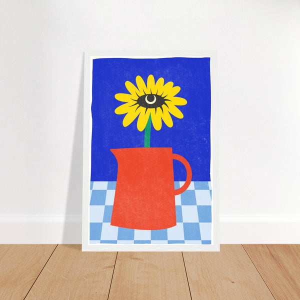 Sunflower Painting Framed Art Print