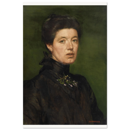 Self-portrait by Sarah Cecilia Harrison, unframed art print, 100x150 cm