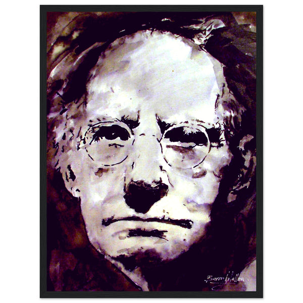 Sean O'Casey framed fine art print, a tribute to the profound literary contributions of the esteemed Irish playwright.