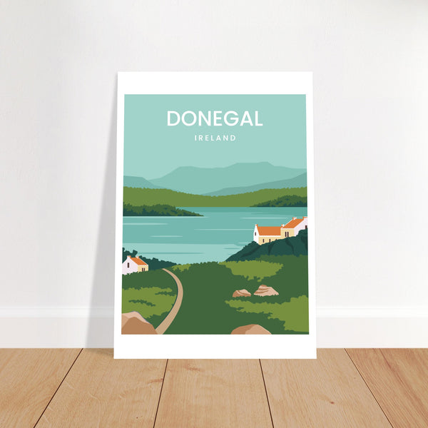Donegal Ireland Travel Poster