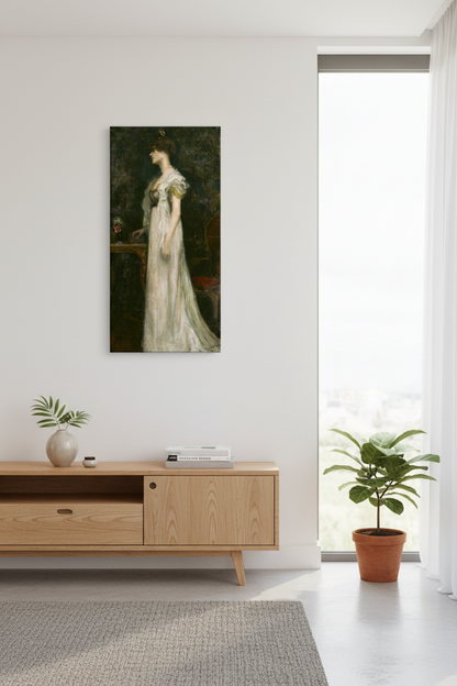 Countess Markievicz portrait canvas print in modern living room setting