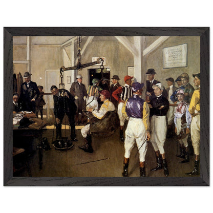 The Weighing Room, Hurst Park (1924) – Sir John Lavery (view 2)