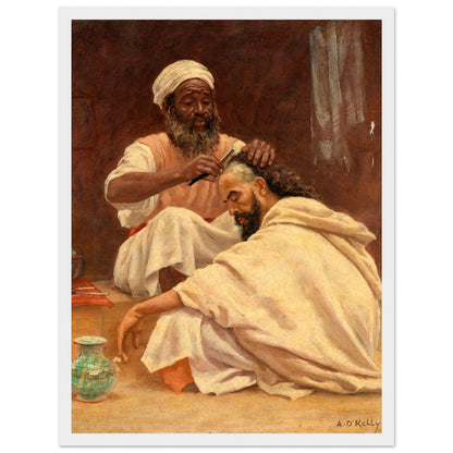 A Barber, Morocco - Aloysius O'Kelly Art Print (view 18)