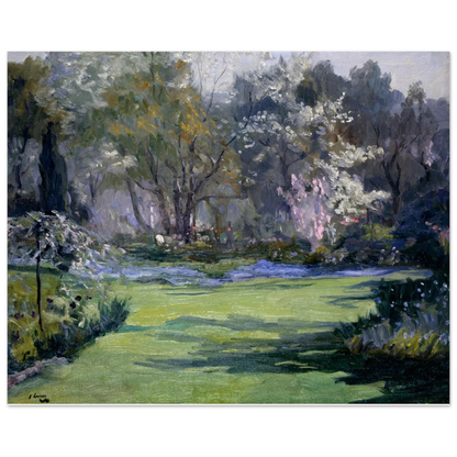 Spring, the Garden, Villa Sylvia (1921) by Sir John Lavery, unframed art print, 20x25 cm