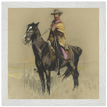 R.B. Cunninghame Graham on ‘Pampa’, By Irish Artist Sir John Lavery Art Print – view 11 | Buy Irish Art