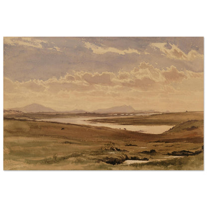 Gallery wall display with Frederic William Burton Irish art framed print.