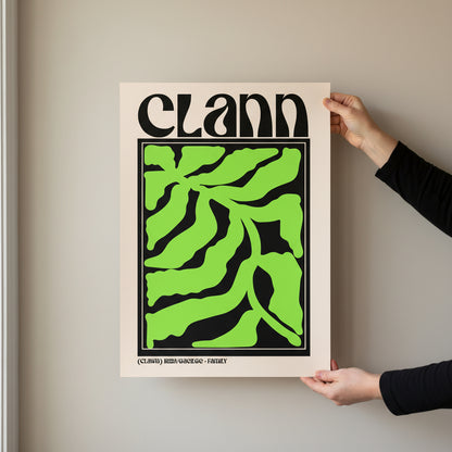 Clann – Irish Family Print | Gaelic Wall Art & Irish Home Decor