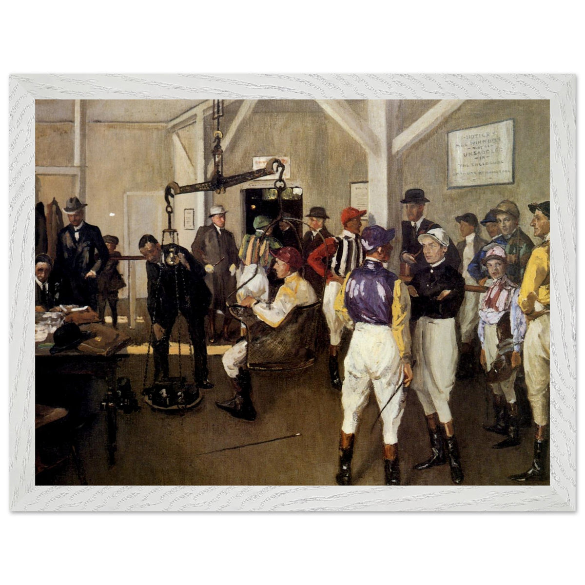 The Weighing Room, Hurst Park (1924) – Sir John Lavery (view 7)