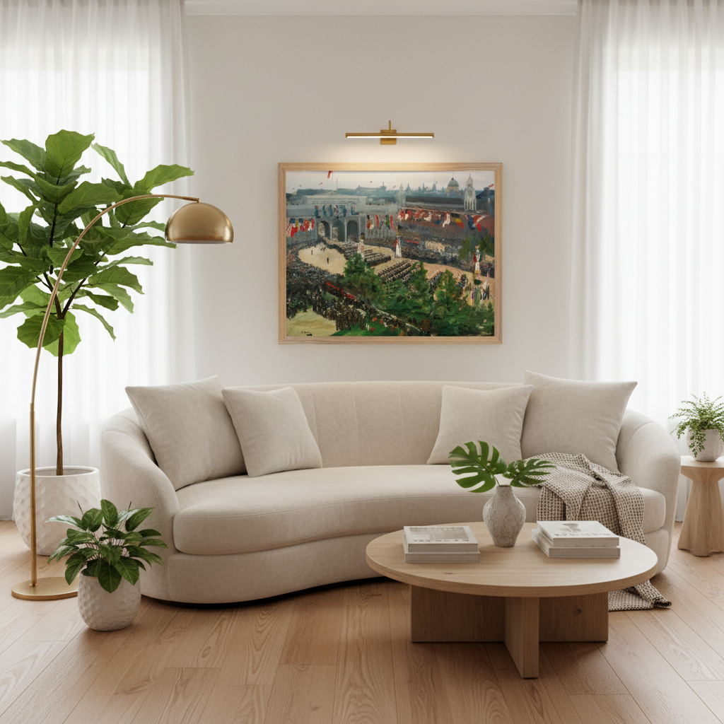 Arche de l'Amirauté, Parade de la Victoire, 19 juillet 1919, par l'artiste irlandais John Lavery, impression d'art