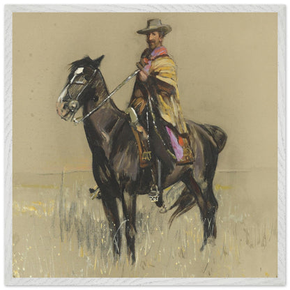 R.B. Cunninghame Graham on ‘Pampa’, By Irish Artist Sir John Lavery Art Print – view 7 | Buy Irish Art