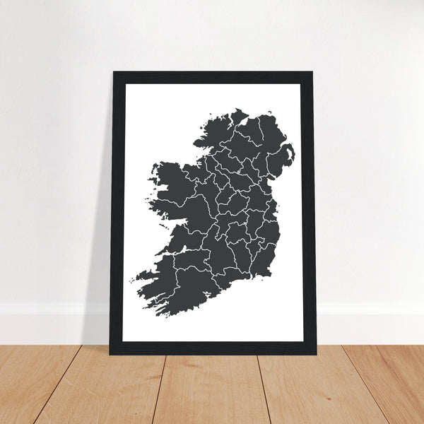 Contemporary Modern Irish Map Print