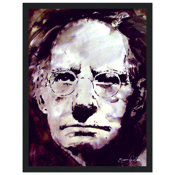 Sean O'Casey framed fine art print, a tribute to the profound literary contributions of the esteemed Irish playwright.
