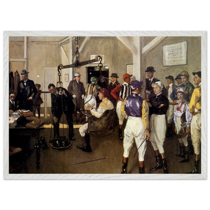 The Weighing Room, Hurst Park (1924) – Sir John Lavery