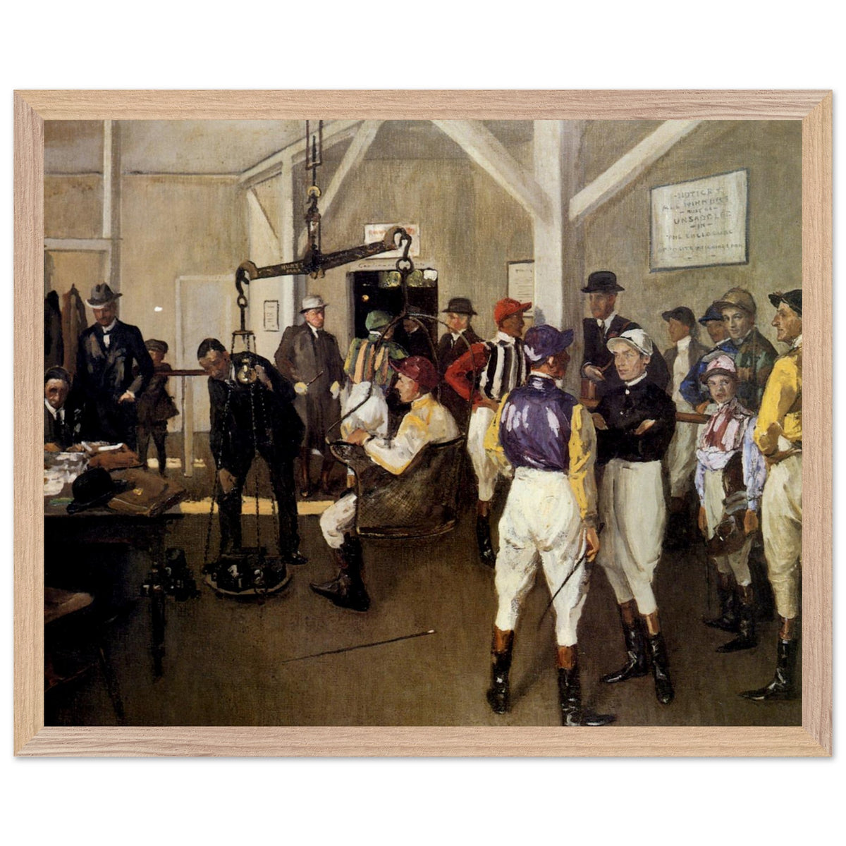 The Weighing Room, Hurst Park (1924) – Sir John Lavery (view 6)