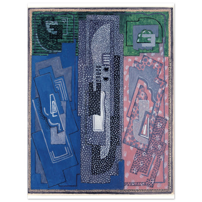 Four Element Composition by Mainie Jellett - unframed 40x50 cm print on a white background