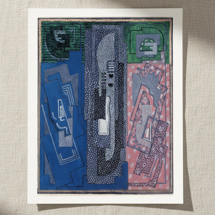 Four Element Composition by Mainie Jellett - unframed Irish modernist abstract print, 40x50 cm