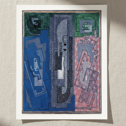 Four Element Composition by Mainie Jellett - unframed Irish modernist abstract print, 40x50 cm