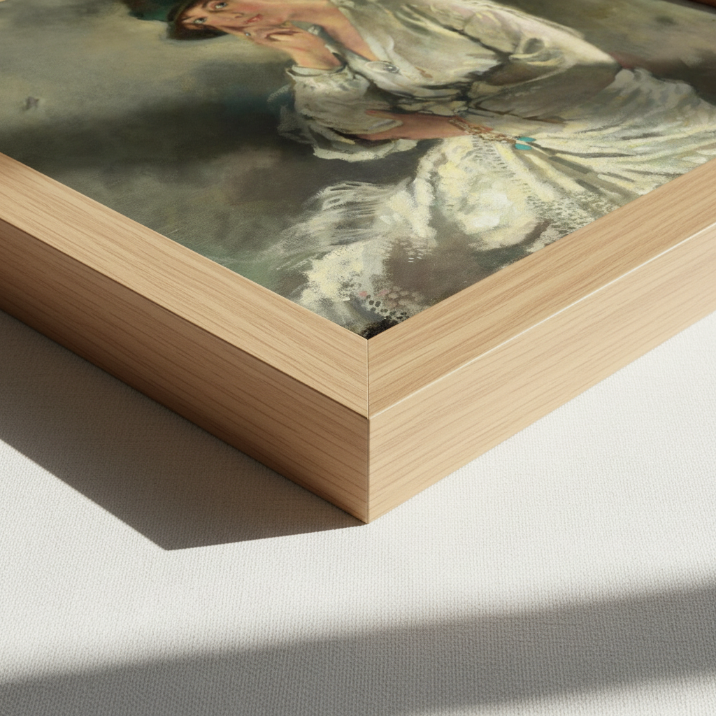 Mrs Charles S. Carstairs – William Orpen Art Print — frame corner detail