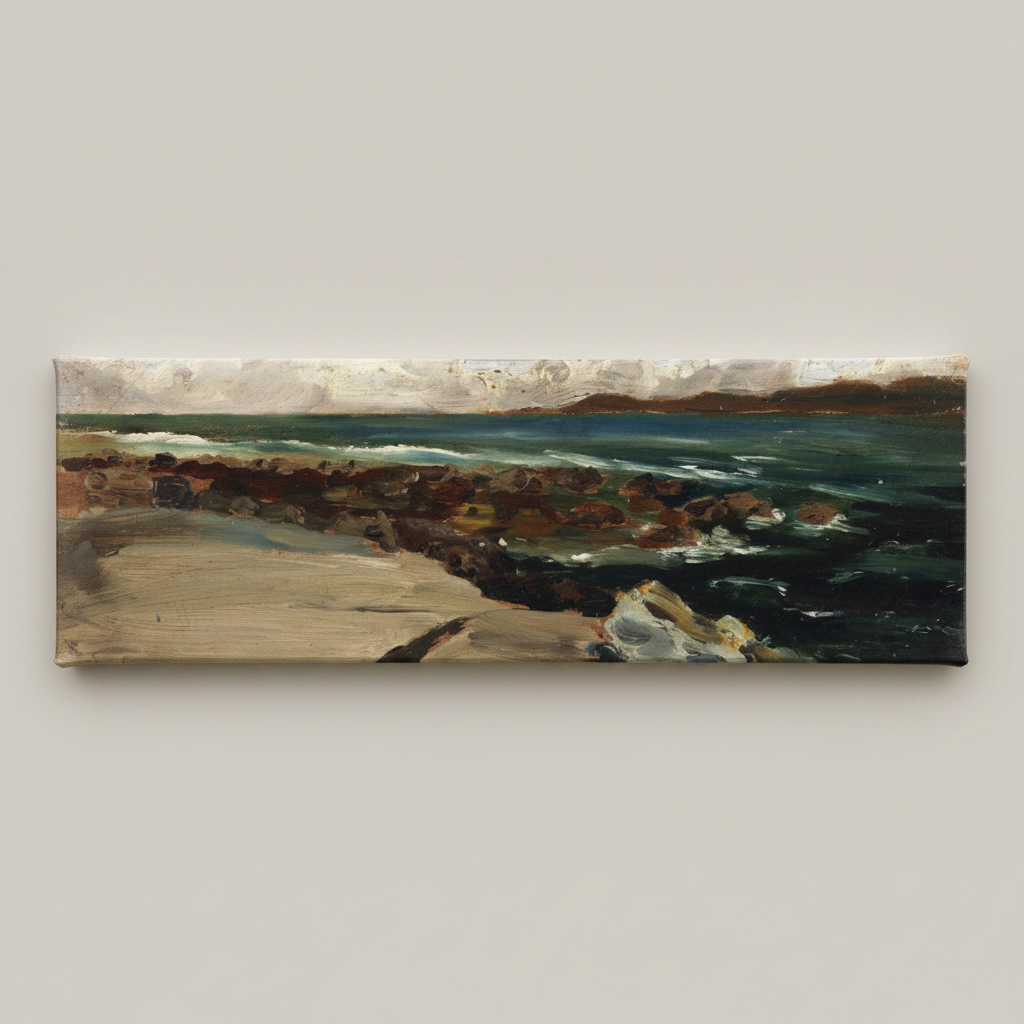Landscape by the Coast - Harry Clarke Canvas Art Print (view 3)