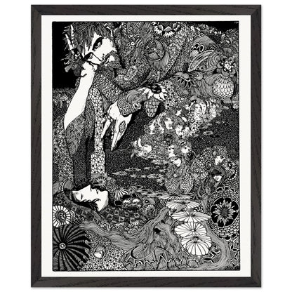 Harry Clarke The Earth Grew Dark 1923 gothic illustration for Edgar Allan Poe art print