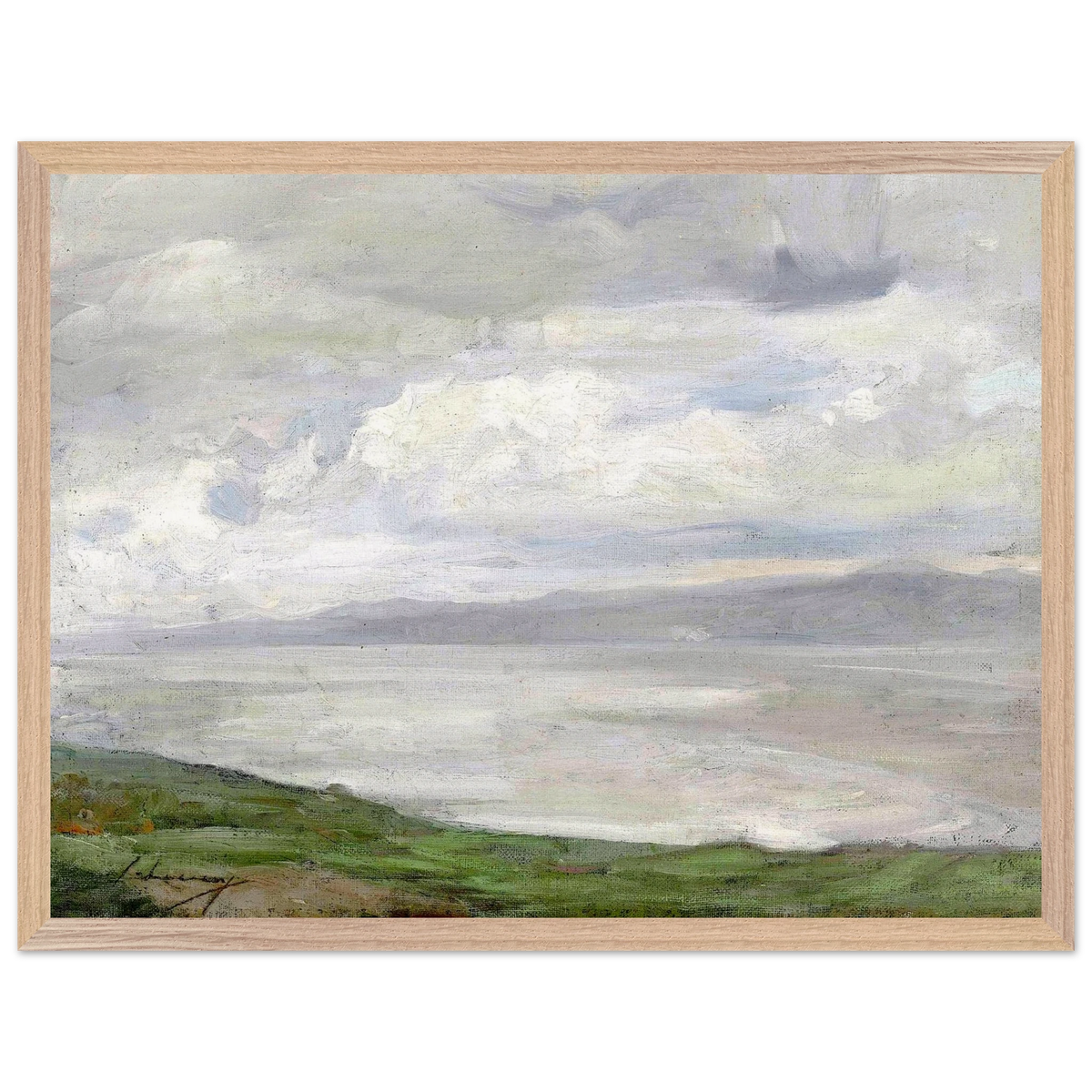 Island Magee Antrim coast painting by Lavery — framed print, fine art print