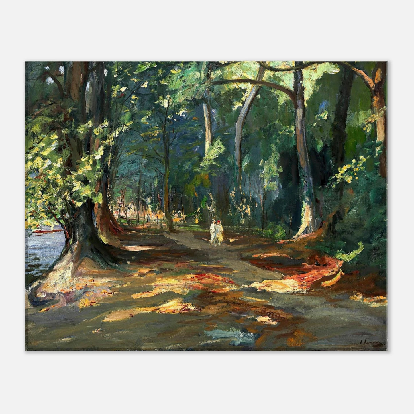 The Path by the River, Maidenhead (1919) by Sir John Lavery – premium 40x50cm canvas wall art print 