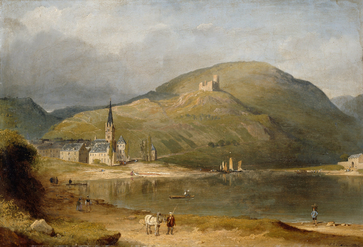 Bernkastel on the Moselle, oil painting by James Arthur O’Connor, 1834
