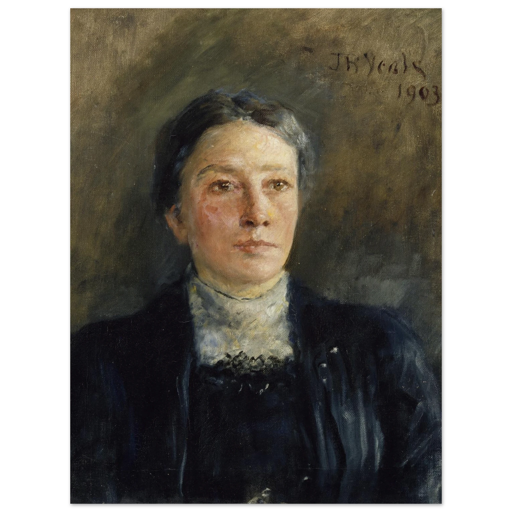 Portrait of Augusta Gregory – J.B. Yeats Print