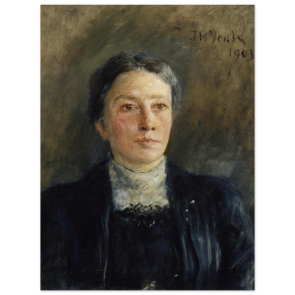 Front view of Portrait of Augusta Gregory by John Butler Yeats unframed print
