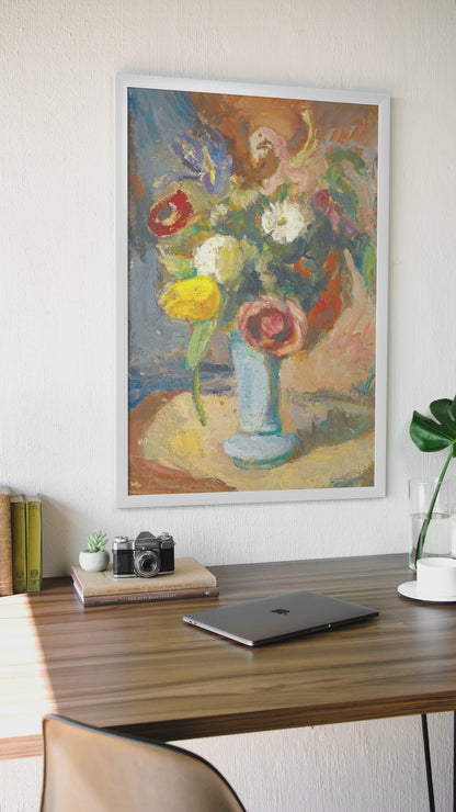 Vase of Flowers by Irish Artist Roderic O'Conor Framed Art Print