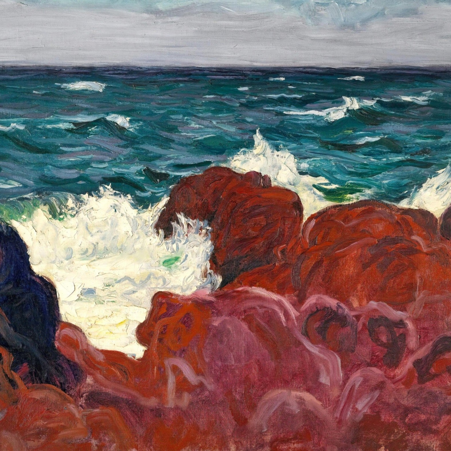 Red Rocks and Sea