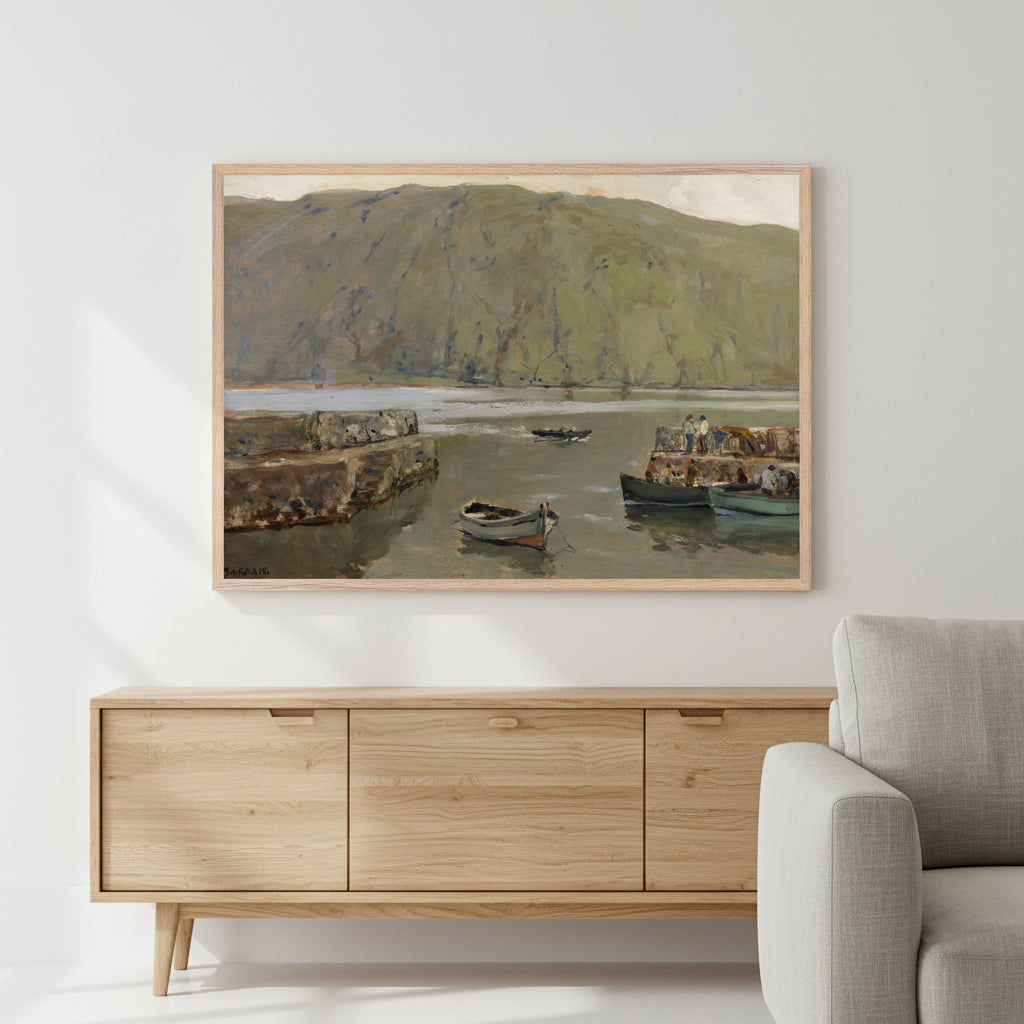 The Harbour, Leenane – James Humbert Craig Irish Art Print